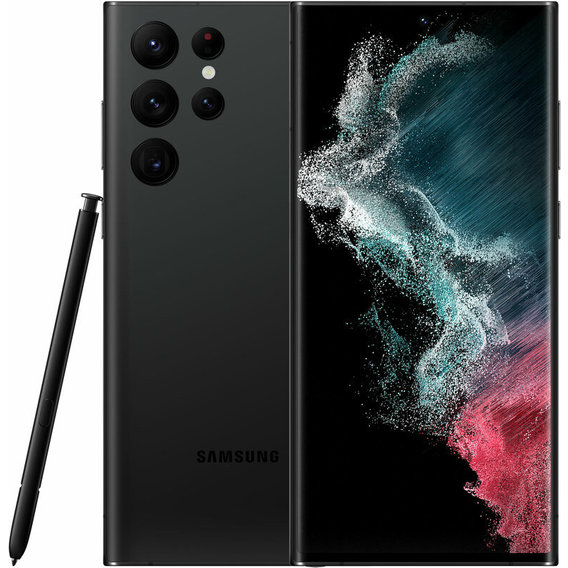 Смартфон Samsung Galaxy S22 Ultra 12/256GB Single Phantom Black S908N (Snapdragon)