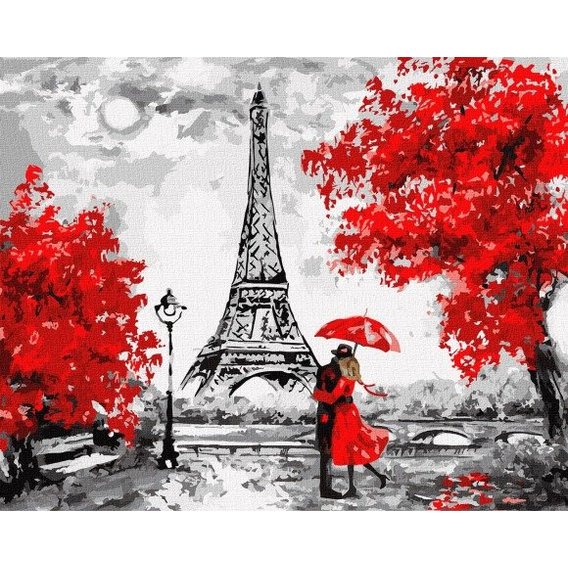 Картина по номерам Идейка Дождливый Париж 40х50 см (KHO4819)