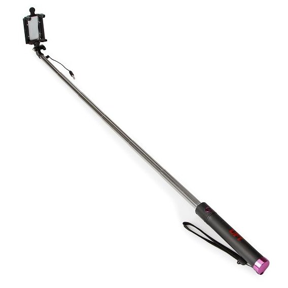 UFT Selfie Stick 80cm Pink with Mini-jack 3.5 and Mirror