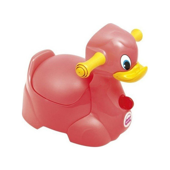 Детский горшок Ok Baby Quack с ручками, розовый (37079900/48)