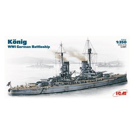 Немецкий линкор 'Konig' WWI German battleship (ICMS001)