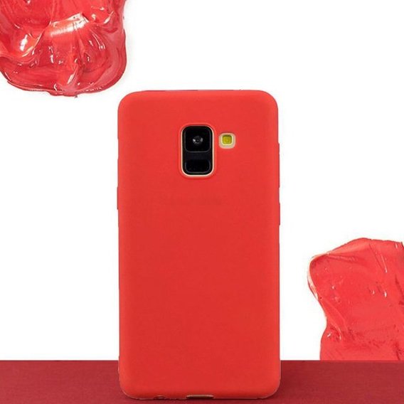 Аксессуар для смартфона Mobile Case Silicone Cover Red for Samsung J600 Galaxy J6 2018