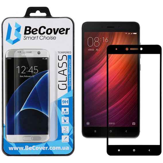 Аксессуар для смартфона BeCover Tempered Glass Black for Xiaomi Redmi Note 4x