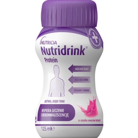 Энтеральное питание Nutricia Nutridrink Protein Berries со вкусом лесных ягод 4х125мл (8716900570353)