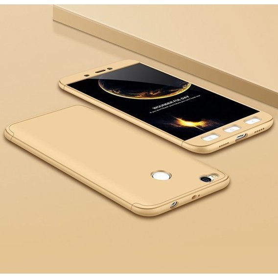 Аксессуар для смартфона LikGus Case 360° Gold for Xiaomi Redmi 4X