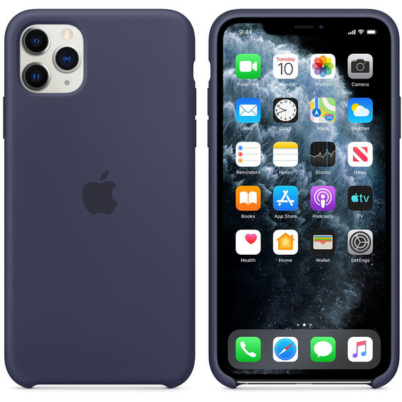 Аксессуар для iPhone Apple Silicone Case Midnight Blue (MWYW2) for iPhone 11 Pro Max