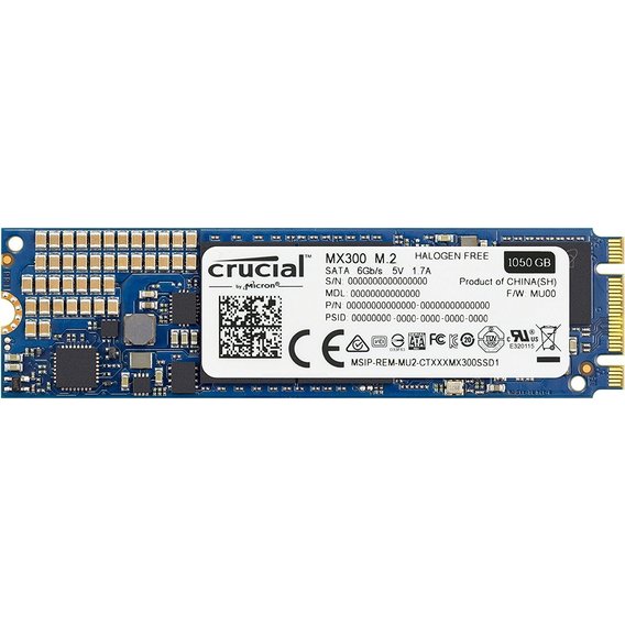 Crucial SSD M.2 2280 1050Gb (CT1050MX300SSD4)