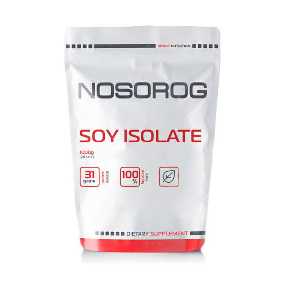 Протеин Nosorog Soy Isolate 1000 g /28 servings/ Tiramisu