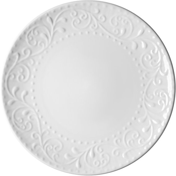 Тарелка обеденная Ardesto Olbia 26 см White (AR2926WC)