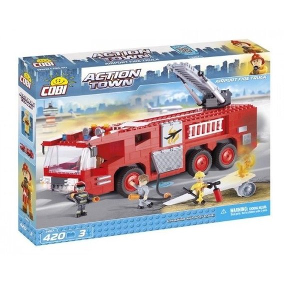 Конструктор COBI Пожарная машина в аэропорту 420 деталей (COBI-1467)