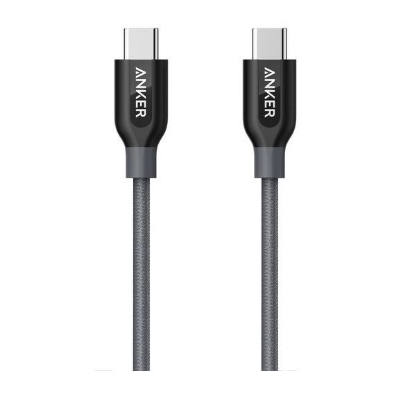 Кабель ANKER Cable USB-C to USB-C 2.0 Powerline+ V3 90cm Grey (A8187HA1)