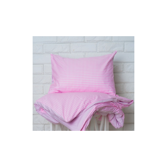 Постельное белье для новорожденных Royal Dream (Розовая клетка) 60х120; 70х140