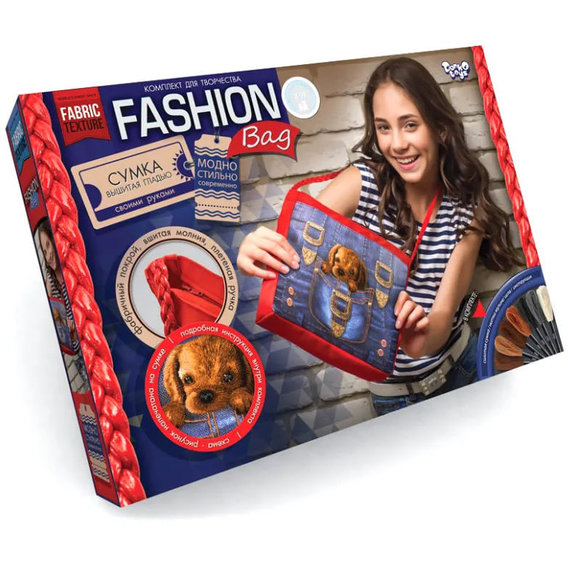 Комплект для творчества Danko Toys "Fashion Bag" FBG-01-03-04-05 вышивка мулине (FBG-01-04)