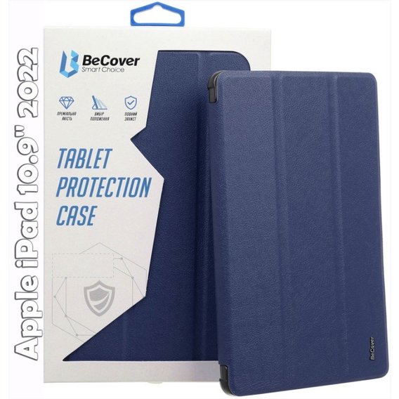 Аксессуар для iPad BeCover Smart Case Blue for iPad 10.9 2022 Deep (709190)
