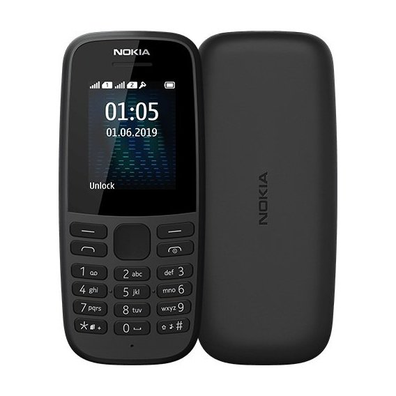 Мобильный телефон Nokia 105 Dual Sim 2019 Black (UA UCRF)