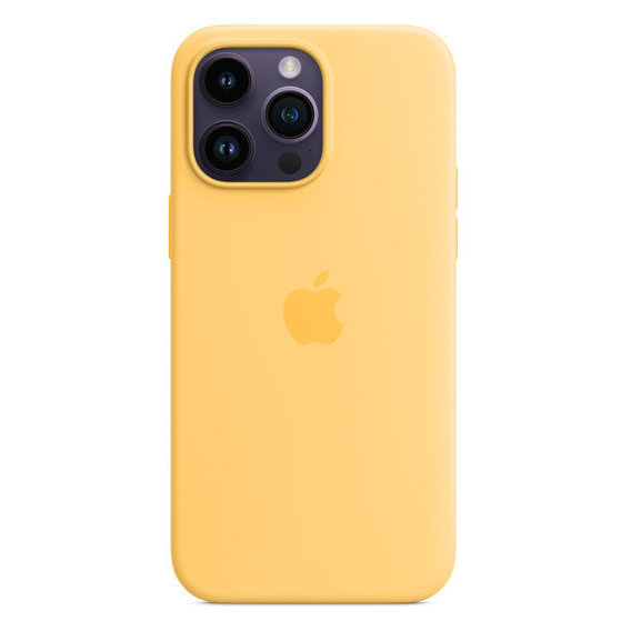 Аксессуар для iPhone Apple Silicone Case with MagSafe Sunglow (MPU03) for iPhone 14 Pro Max UA