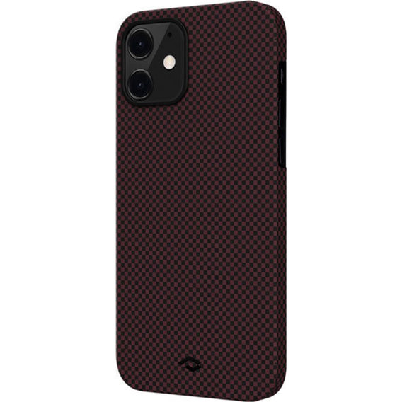 Аксессуар для iPhone Pitaka MagEZ Case Plain Black/Red (KI1204) for iPhone 12 mini
