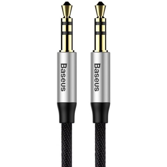 Кабель Baseus Audio Cable AUX 3.5mm Jack M30 Yiven 1m Black (CAM30-BS1)