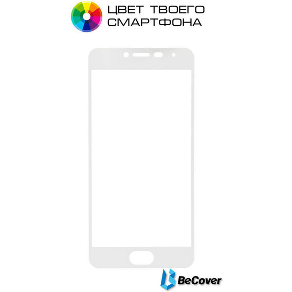 Аксессуар для смартфона BeCover Tempered Glass White for Meizu M3S