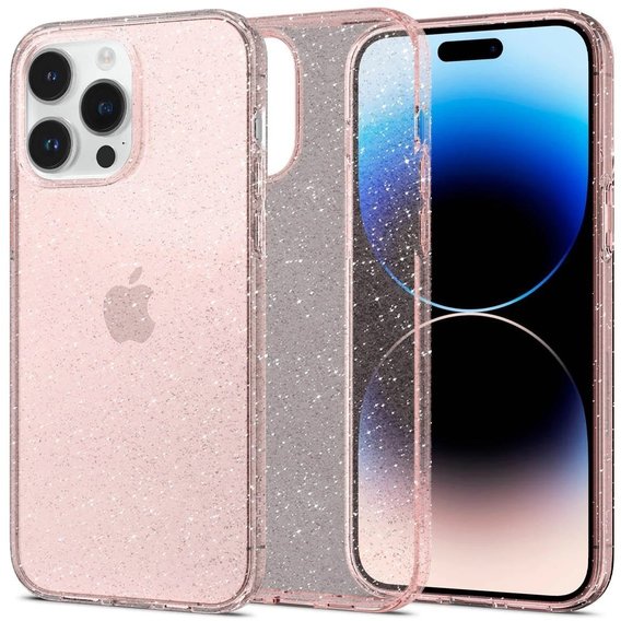 Аксессуар для iPhone Spigen Liquid Crystal Glitter Rose Quartz (ACS04955) for iPhone 14 Pro