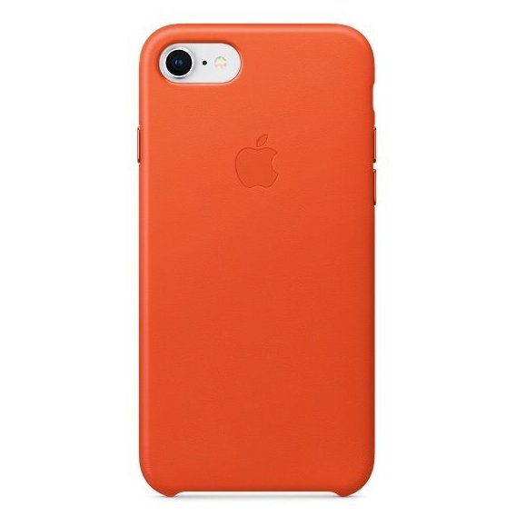 Аксессуар для iPhone Apple Leather Case Bright Orange (MRG82) for iPhone SE 2020/iPhone 8/iPhone 7