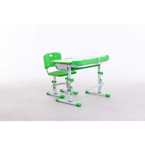 Комплект парта+стульчик Bambi М 8045 Green + подставка для книжекк