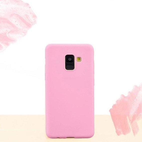 Аксесуар для смартфона Mobile Case Silicone Cover Pink for Samsung J600 Galaxy J6 2018