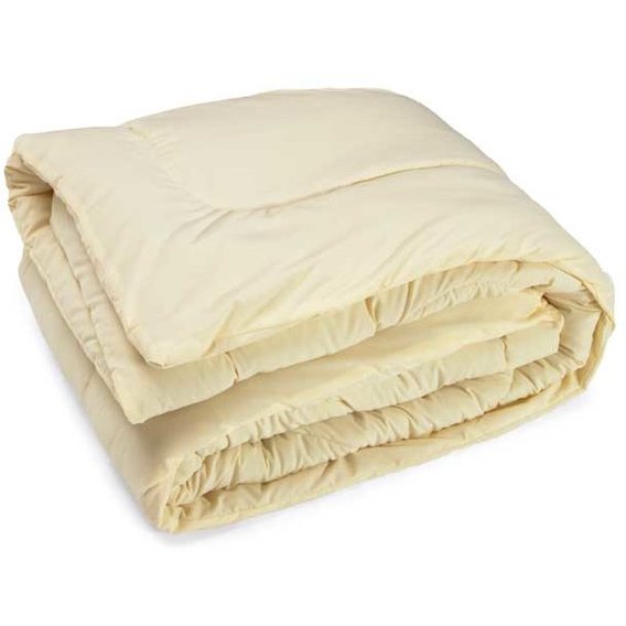 Одеяло Руно 172x205см шерстяное молочное (316.52ШК+У_Молочний)