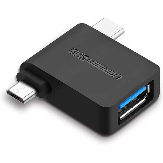Адаптер Ugreen Adapter USB-C/MicroUSB to USB3.0 Black (30453)