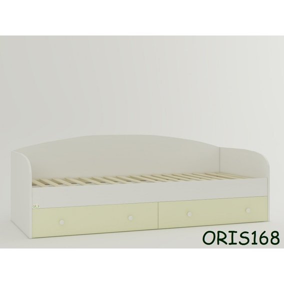 Кровать-диванчик Oris Nika подростковая 190x80 Слоновая кость 2 (ваниль 2)