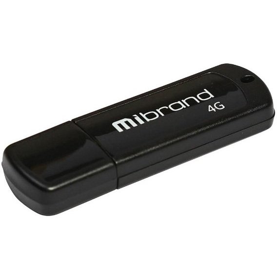 USB-флешка Mibrand 4GB Grizzly USB 2.0 Black (MI2.0/GR4P3B)
