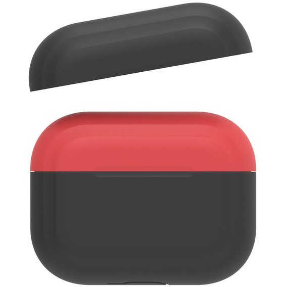 Чехол для наушников AhaStyle Silicone Duo Case Black/Red (AHA-0P200-BBR) for Apple AirPods Pro