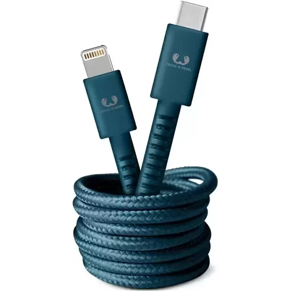 Кабель Fresh 'N Rebel Cable USB-C to Lightning Fabriq 1.5m Petrol Blue (2CLC150PB)