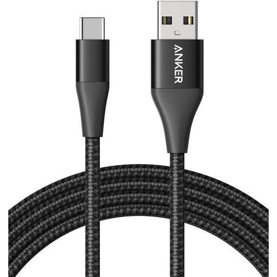 Кабель ANKER USB Cable to USB-C Powerline+ II 90cm Black (A8462H11)