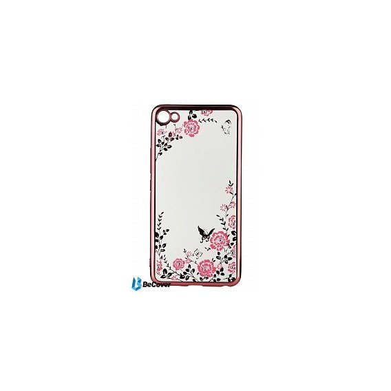 Аксессуар для смартфона BeCover Flowers Series Pink for Meizu U20