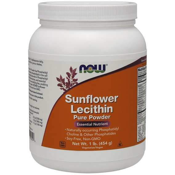 Now Foods Sunflower Lecithin Pure Powder 454 g /45 servings/