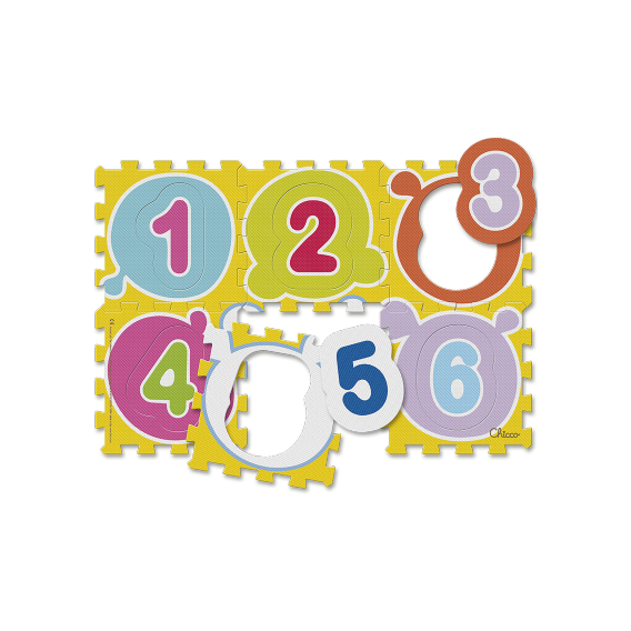 Коврик-мозаика Chicco "Числа" (07161.00)