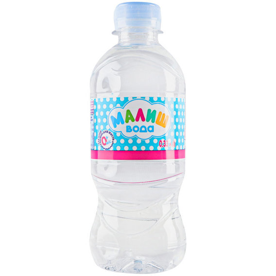 Вода питьевая Малиш для детей с рождения негазированная 0.33 л (4820199500237)