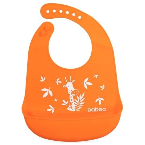 Слюнявчик Baboo Safari оранжевый (11-006)