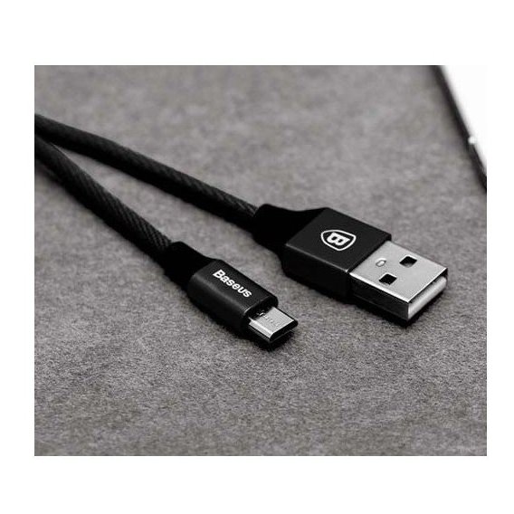 Кабель Baseus USB Cable to microUSB Yiven 1.5m Black (CAMYW-B01)