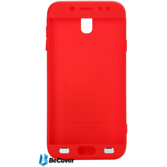 Аксессуар для смартфона BeCover Case 360° Super-protect Red for Samsung J730 Galaxy J7 2017