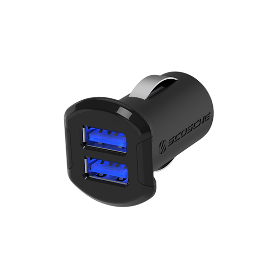 Зарядное устройство Scosche USB Car Charger reVOLT 2xUSB 12W 2.4A Black (USBC242M)