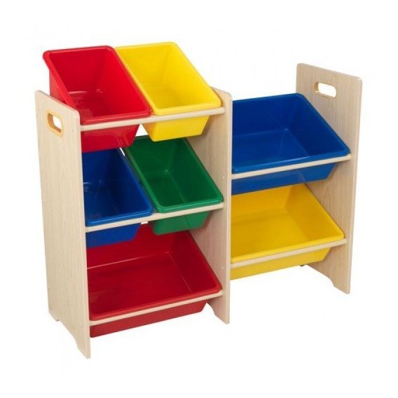 Ящики для игрушек KidKraft Plastic Bin Storage Unit - Primary (15470)