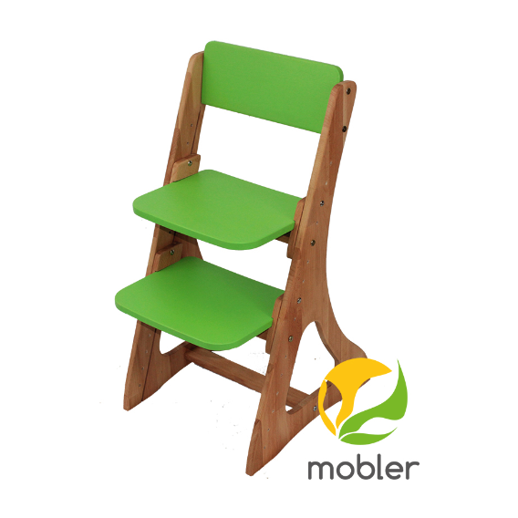 Детский растущий стул Mobler (цвет на заказ: зеленый,оранжевый,розовый) c500-1