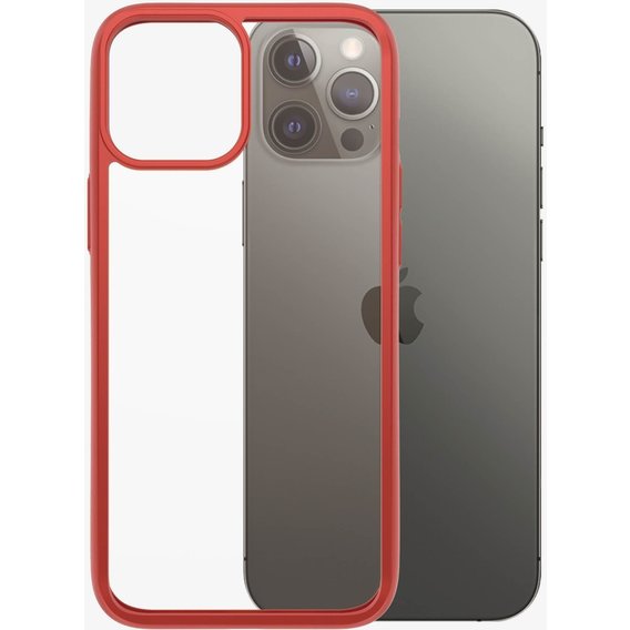 Аксессуар для iPhone PanzerGlass Clear Case Mandarin Red for iPhone 12 Pro Max (0281)