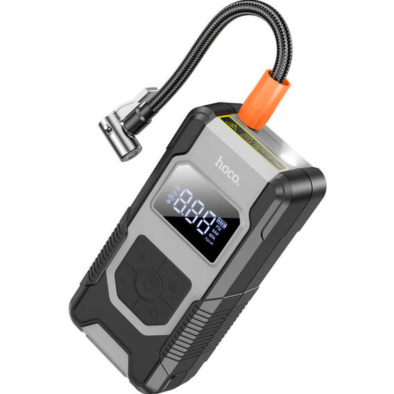 Автомобильный насос HOCO DPH04 Car portable smart air pump Black