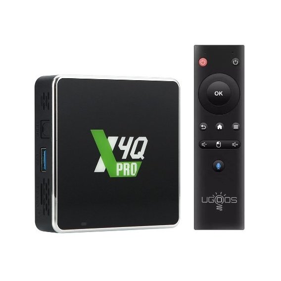 Приставка Smart TV Ugoos X4Q Pro (4GB/32GB) + YouTV Пакет "Максимальный" на 12 месяцев для пяти устройств