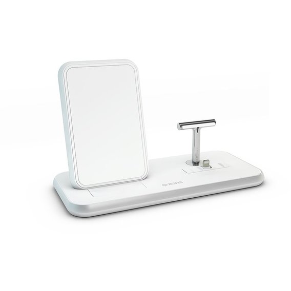 Держатель и док-станция Zens Dock Stand Wireless Fast Charger 10W with USB White (ZEDC06W/00) for Apple iPhone and Apple AirPods