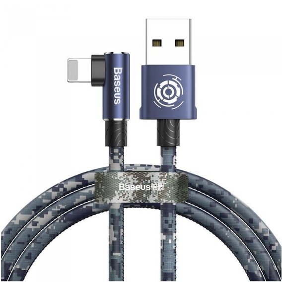 Кабель Baseus USB Cable to Lightning Camouflage 2.4A 1m Blue (CALMC-A03)