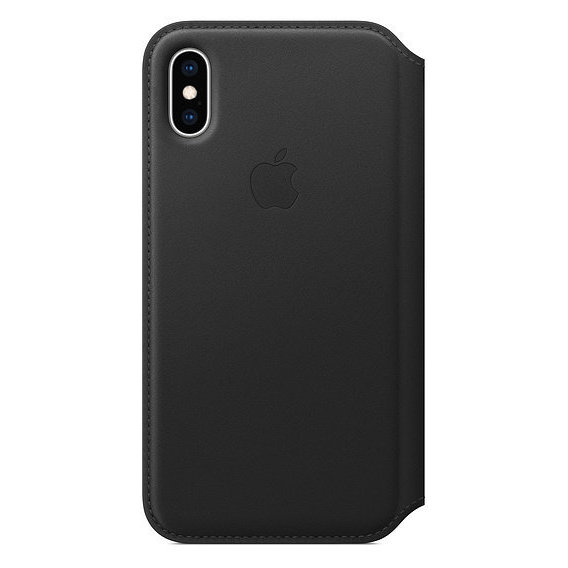 Аксессуар для iPhone Apple Leather Folio Case Black (MRWW2) for iPhone Xs